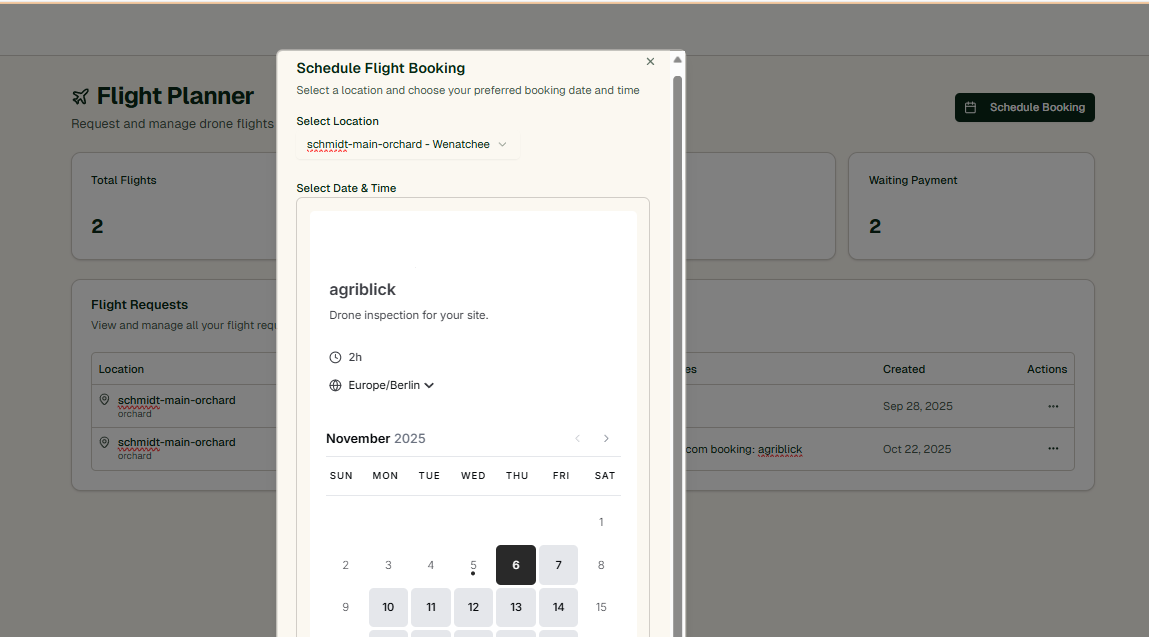 Schedule Your Drone Flight in Seconds